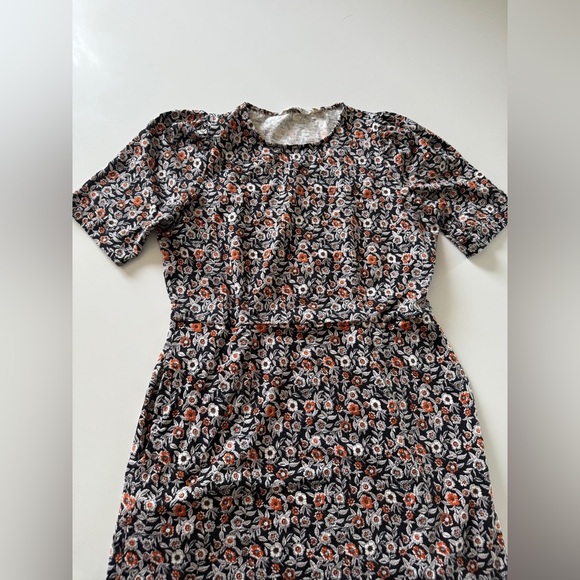 BODEN-Zoe Crew Neck Jersey Dress-Pockets-Floral-Fall-Office-Casual-Cotton-10L - Picture 5 of 16
